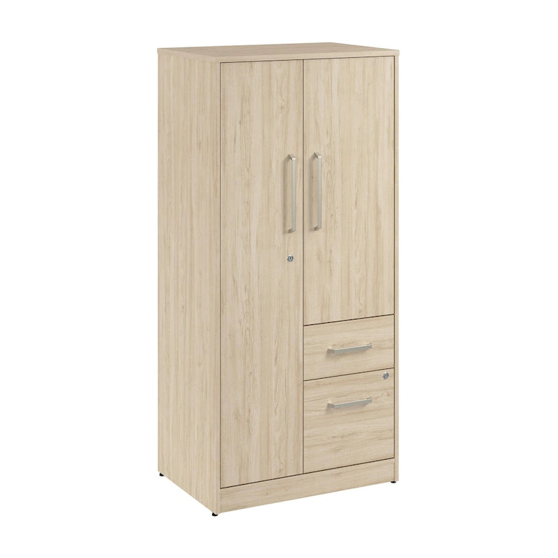 Bush Business Furniture Vista Wardrobe Cabinet with Drawers