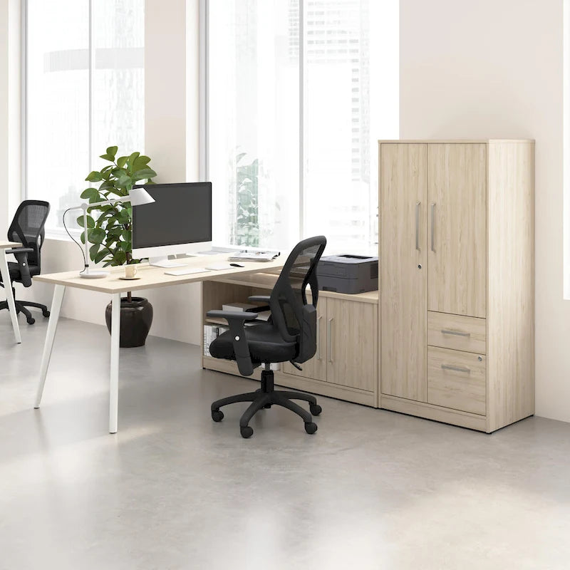 Bush Business Furniture Vista Wardrobe Cabinet with Drawers