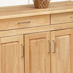 Brown Wood Kitchen Cart with Wheels – 1 Person