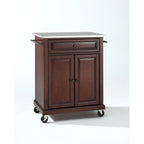 Brown Stainless Steel Top Kitchen Cart – 1 Person