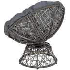 Papasan Swivel Patio Lounge Chair