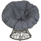 Papasan Swivel Patio Lounge Chair