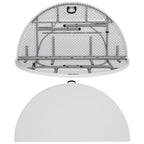 6-Foot Round Bi-Fold Plastic Event Folding Table with Handle