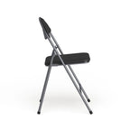 2 Pack 300 lb. Capacity Vinyl Metal Folding Chair with Carrying Handle