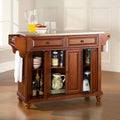 Brown Stationary Kitchen Island with Stainless Steel Top, 1-Person