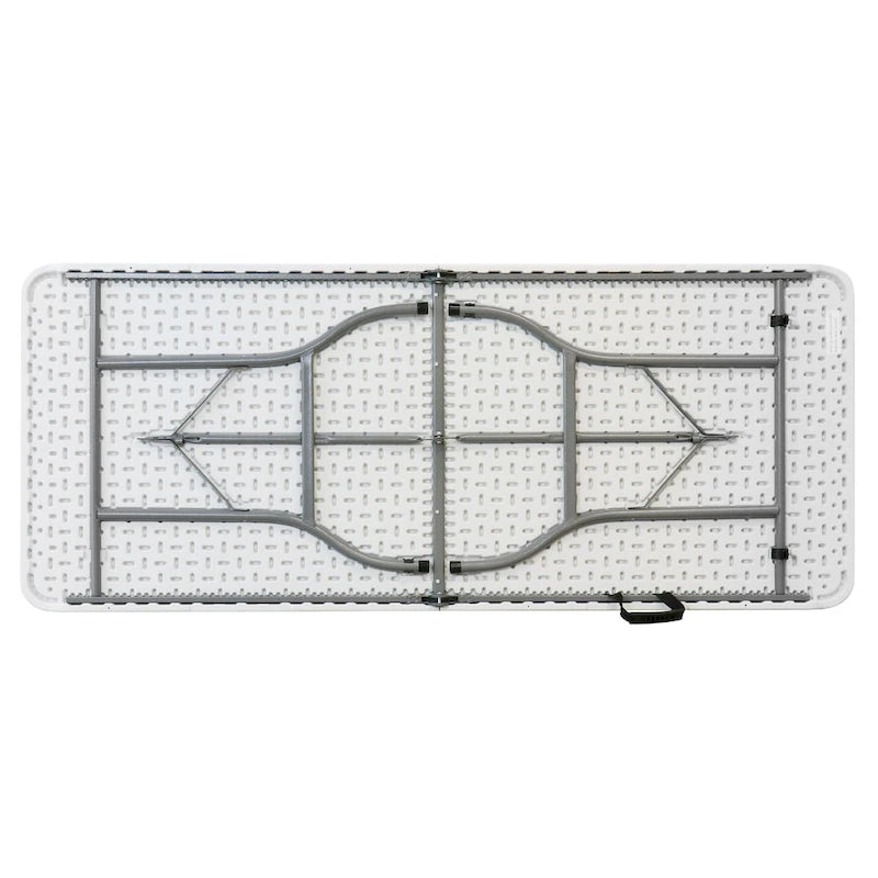 6 Foot Plastic Folding Table in White