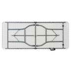 6 Foot Plastic Folding Table in White