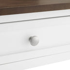 White / Stationary / Wood Top Kitchen Island