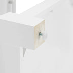 White / Stationary / Wood Top Kitchen Island