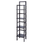 Aiden Baker's Rack, Narrow, Coffee - 14.72 x 13.86 x 70.71 inches