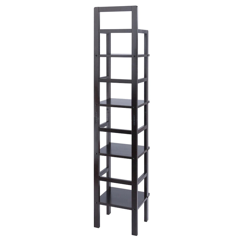 Aiden Baker's Rack, Narrow, Coffee - 14.72 x 13.86 x 70.71 inches