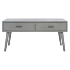 SAFAVIEH Sister Mid-Century 2-Drawer Coffee Table - 37.8 W x 19 L x 17.8 H - 38Wx19Dx18H