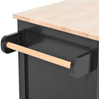 Black / Blue / White Rolling Kitchen Cart with 8 Drawers, 1-Person Use