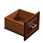 Rolling Kitchen Cart with 2 Drawers – Brown / Chocolate, 1-Person Use