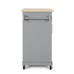 White / Black / Grey Modern Rolling Kitchen Cart with Storage