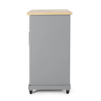 White / Black / Grey Modern Rolling Kitchen Cart with Storage