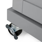 White / Black / Grey Modern Rolling Kitchen Cart with Storage