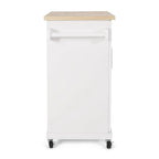 White / Black / Grey Modern Rolling Kitchen Cart with Storage