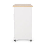 White / Black / Grey Modern Rolling Kitchen Cart with Storage