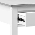 White Stainless Steel Top Kitchen Cart, Freestanding, 1-Person Use