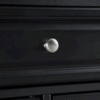 Black Granite Top Stationary Kitchen Island