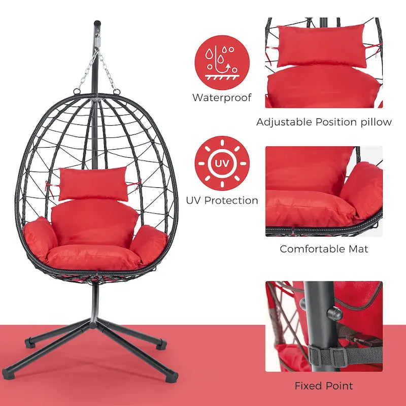 Waterproof Wicker Swing Chair