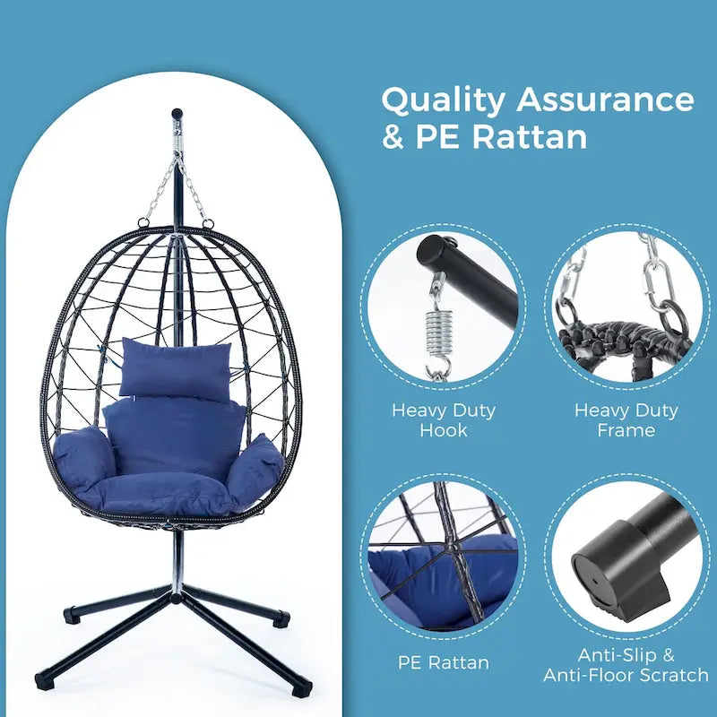 Waterproof Wicker Swing Chair
