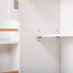 White/Grey Rolling Kitchen Island Cart with Drop Leaf Wood Top, Drawer & Storage Rack, 2-Door