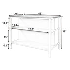 Walnut Stationary Kitchen Island with Wood Top, Seats 2–4