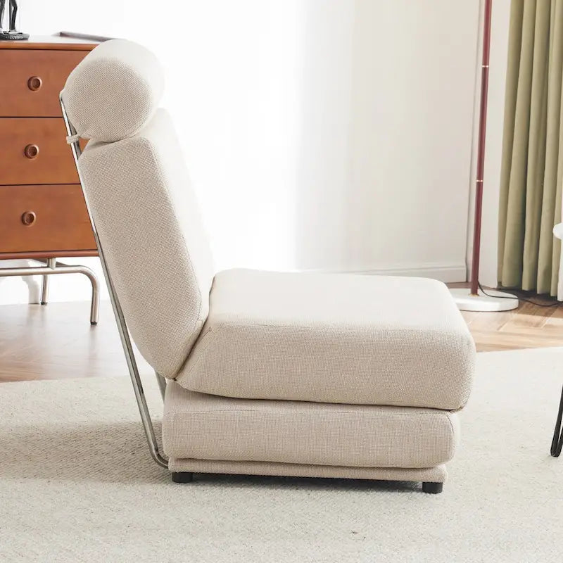 Single Sofa Chair Foldable Bed with Pillow,Portable Sofa Bed,Sofa Chair,Made of Breathable and Wearable Linen