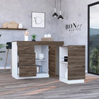 Multi-Color Stationary Kitchen Base Cabinet with 3 Drawers & Wood Top