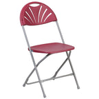 650 lb. Capacity Plastic Fan Back Folding Chair