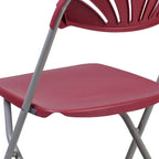 650 lb. Capacity Plastic Fan Back Folding Chair