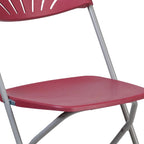 650 lb. Capacity Plastic Fan Back Folding Chair