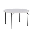 Lifetime 48 inch Round Nesting Table, Indoor/Outdoor Light Commercial Grade, White