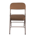 Hampden Furnishings Bernadine Collection Deluxe Fabric Padded Folding Chair, Pack of 2
