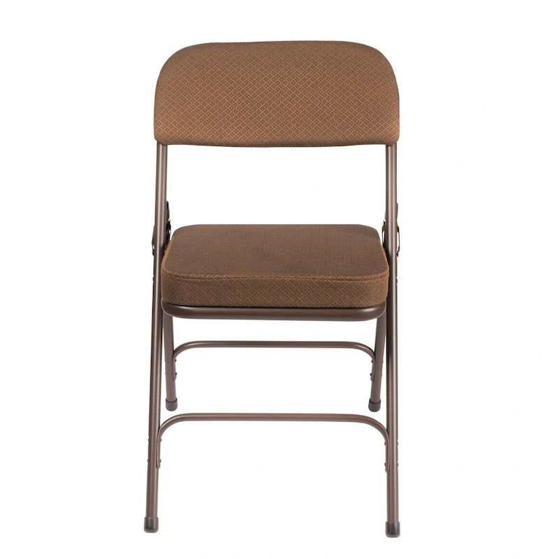 Hampden Furnishings Bernadine Collection Deluxe Fabric Padded Folding Chair, Pack of 2