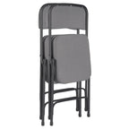 Hampden Furnishings Bernadine Collection Deluxe Fabric Padded Folding Chair, Pack of 2