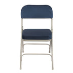 Hampden Furnishings Bernadine Collection Deluxe Fabric Padded Folding Chair, Pack of 2