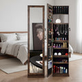 Full Length Mirror 360 Swivel Jewelry Cabinet