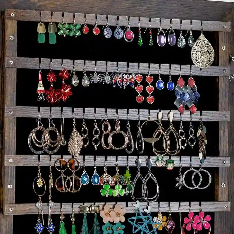 Full Length Mirror 360 Swivel Jewelry Cabinet