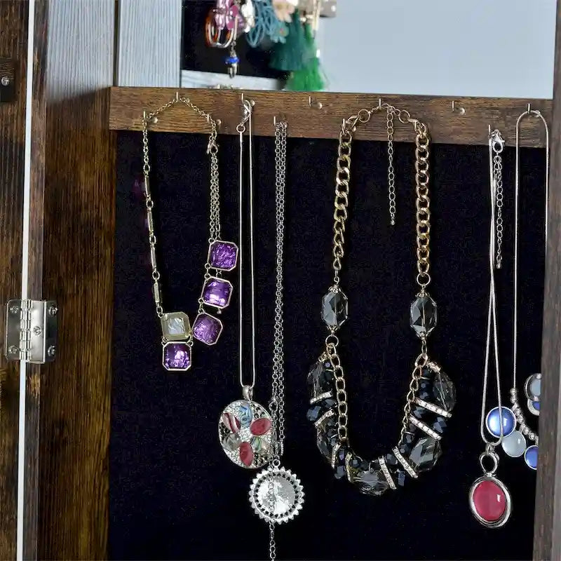 Full Length Mirror 360 Swivel Jewelry Cabinet